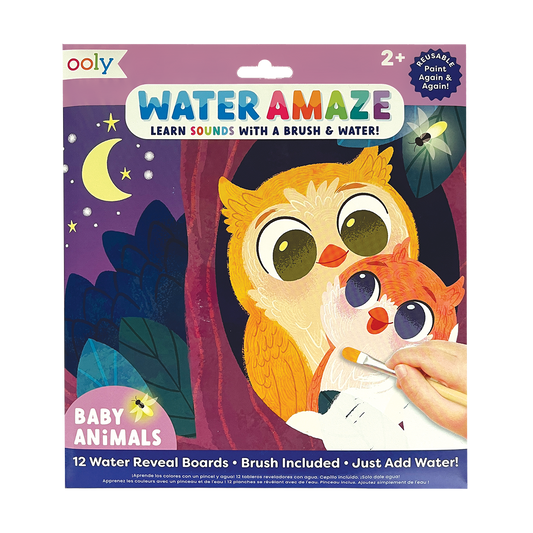 Ooly Water Amaze Water Reveal Boards 118-285 Baby Animals
