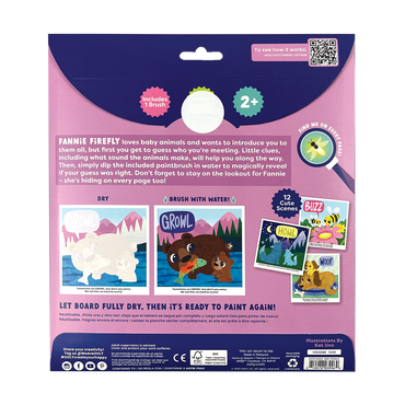 Ooly Water Amaze Water Reveal Boards 118-285 Baby Animals