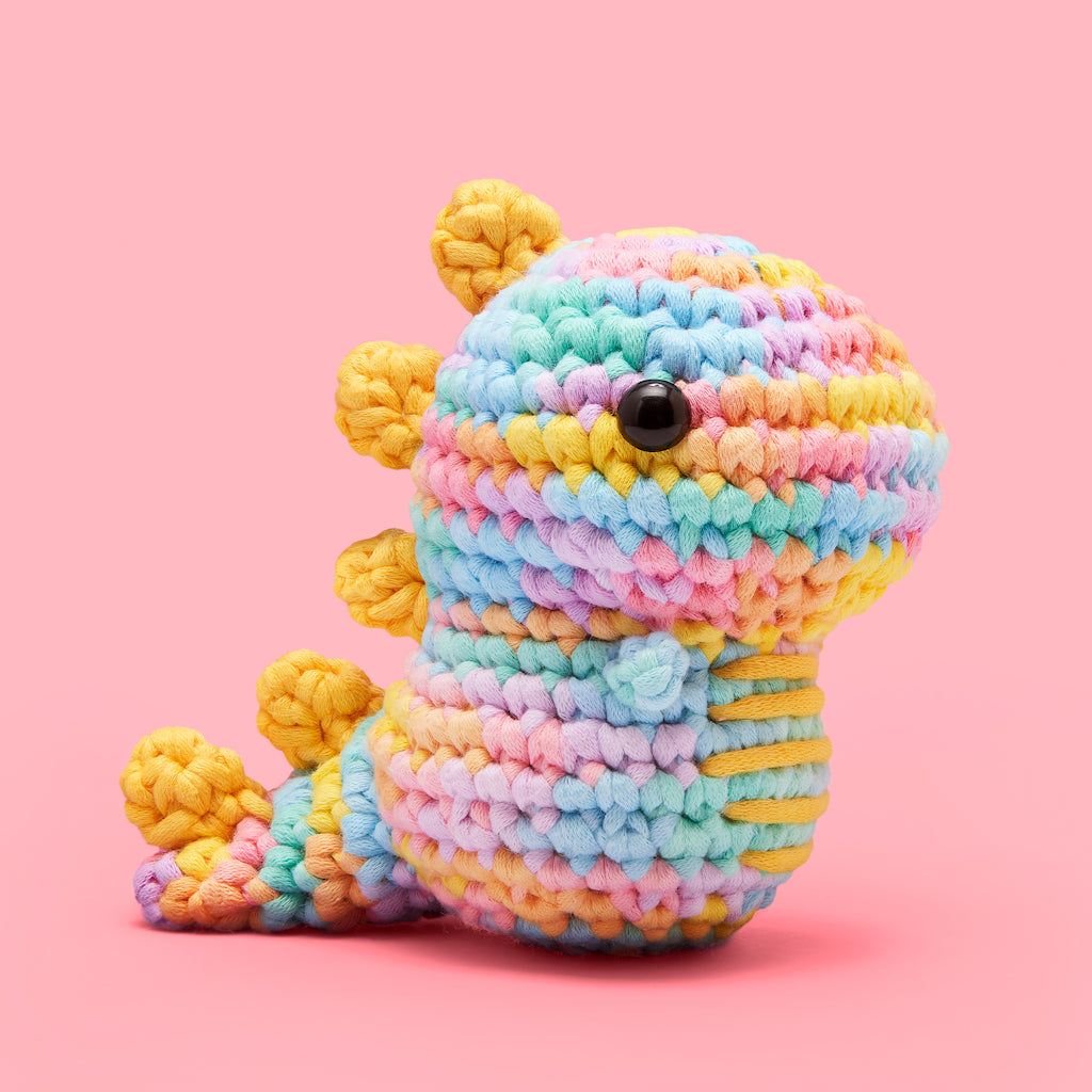 Woobles Fred the Dinosaur Pastel Crochet Kit