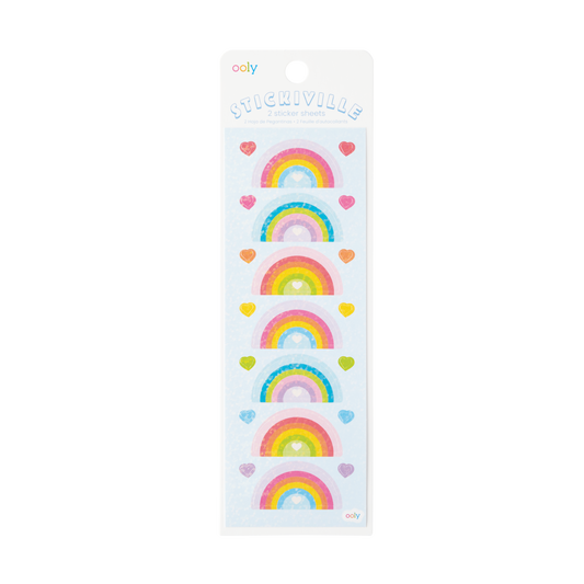 Ooly Stickiville 120-073 Rainbow Love Stickers