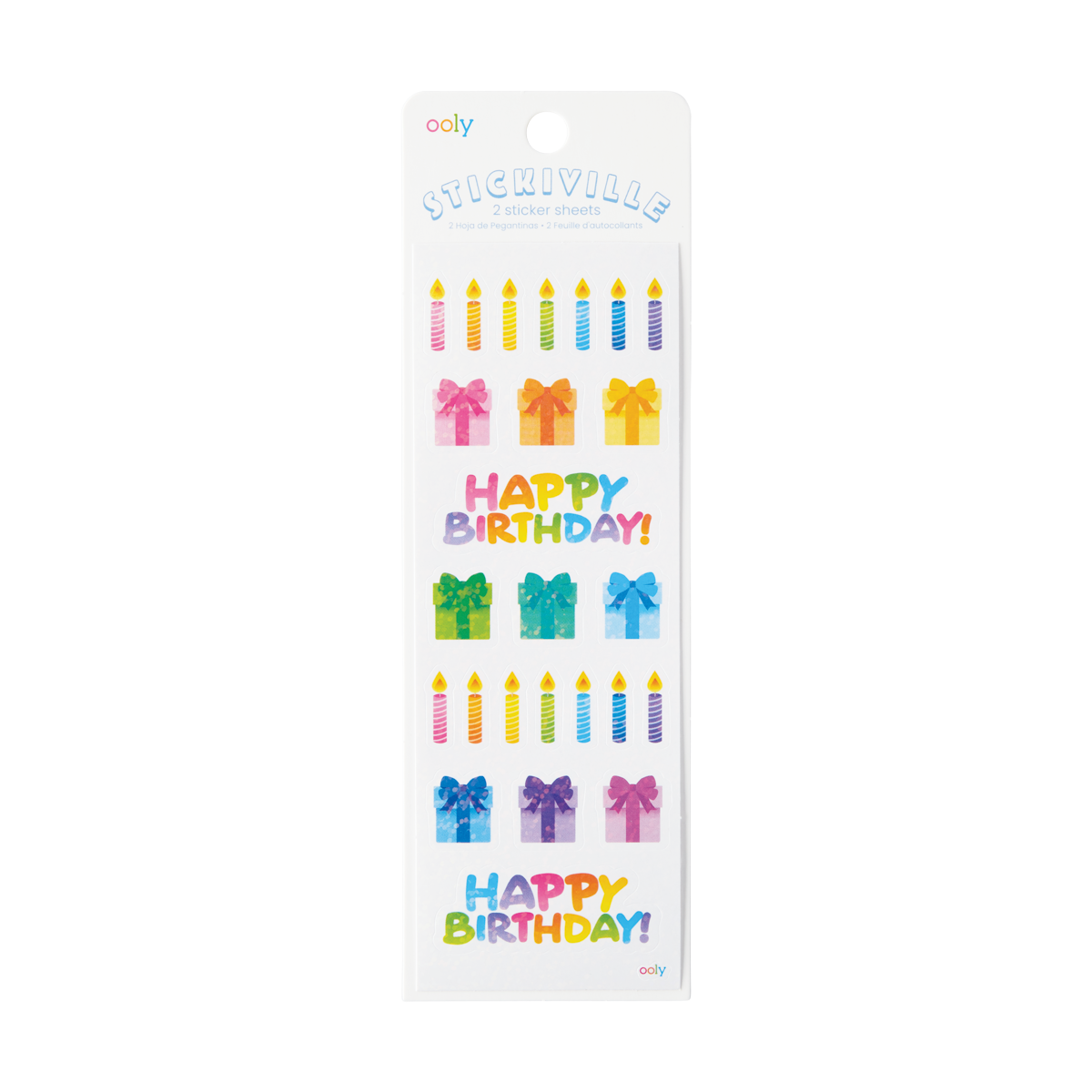 Ooly Stickiville 120-130 Candles and Gifts Stickers