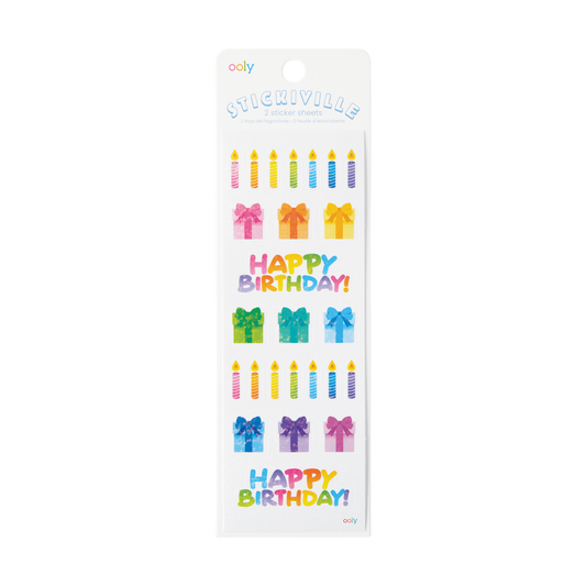 Ooly Stickiville 120-130 Candles and Gifts Stickers