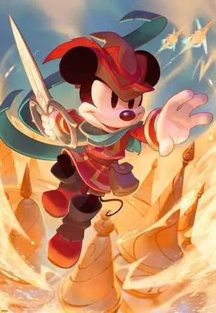 Ravensburger Adult puzzle 300 pieces - Disney Lorcana TCG - Mickey Mouse - Brave Little Tailor