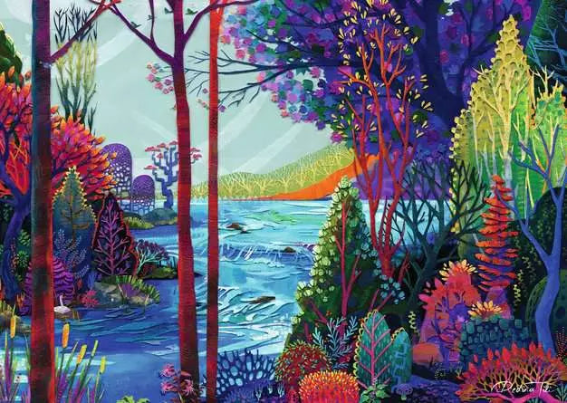 Ravensburger Redina Tili: Indigo Forest 100pc Puzzle
