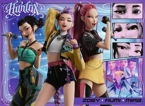 Ravensburger KPop Demon Hunters - Happy fans, happy Honmoon! 100 Piece Puzzle