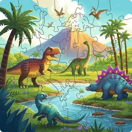 Ravensburger Wooden Dinosaurs 44pc Puzzle
