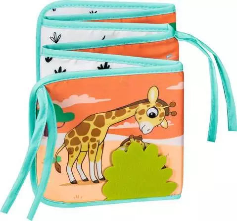Ravensburger Play+ 12034105 Tummy Time Book: Wild Animals