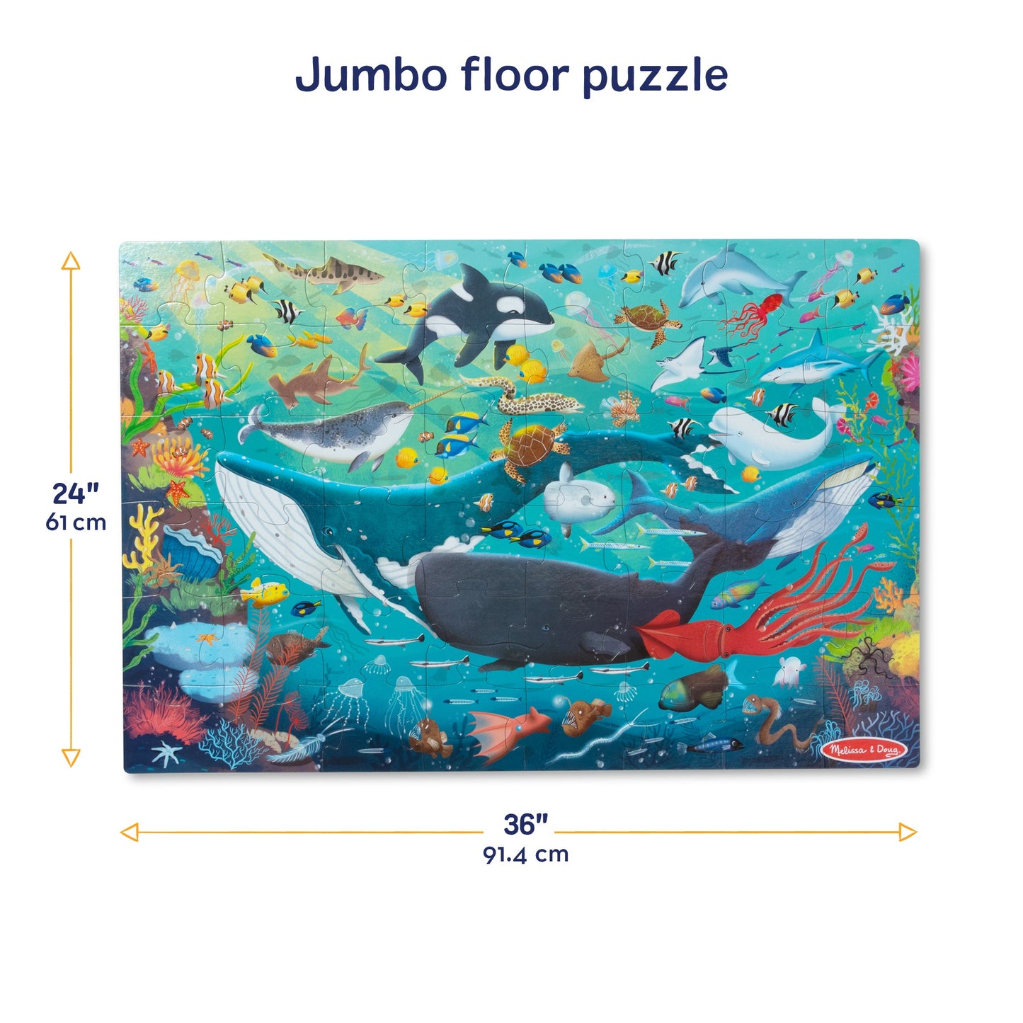 Melissa & Doug Underwater Floor Puzzle - 48 Pieces