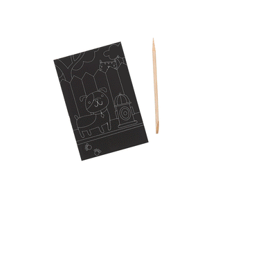 Ooly Scratch and Scribble Mini Scratch Art Kit - Playful Pups - 6 Cards