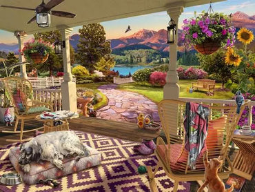 Ravensburger Puzzle 17457 Crazy Front Porch