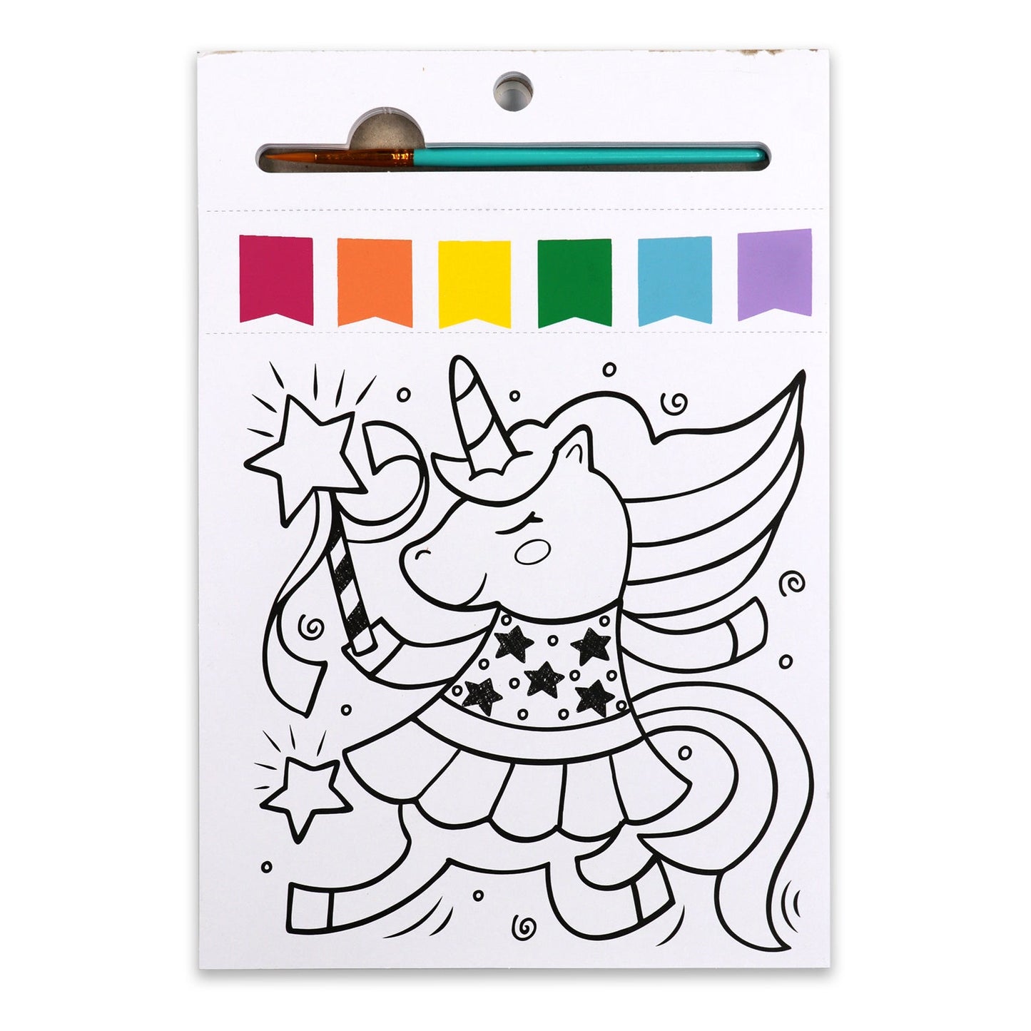Bright Stripes iHeartArt JR Paint Pages- Magical Creatures