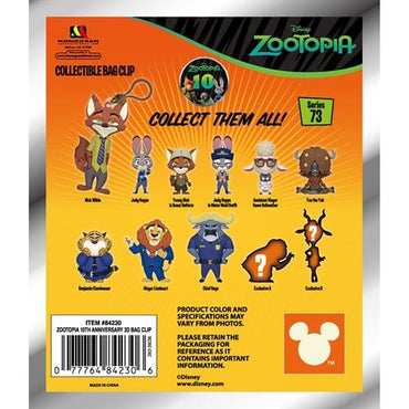 Monogram Zootopia 3D Foam Bag Clip, Series 73 Blind Gag