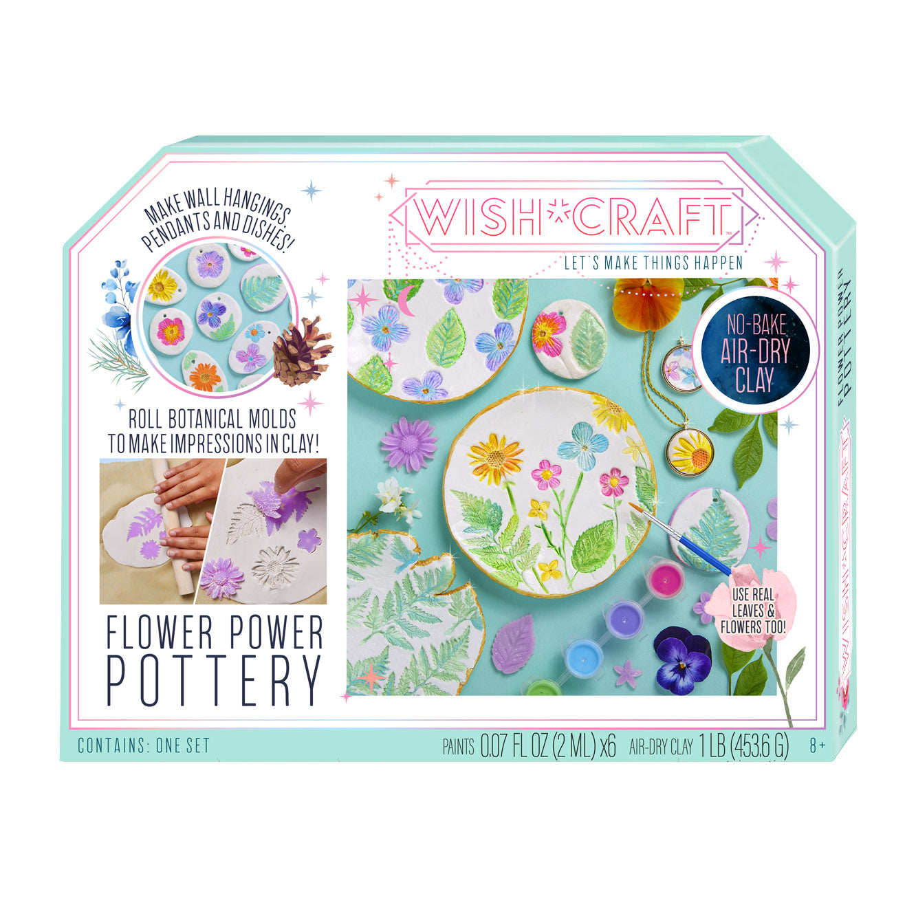 Bright Stripes Wish*Craft Flower Power Pottery