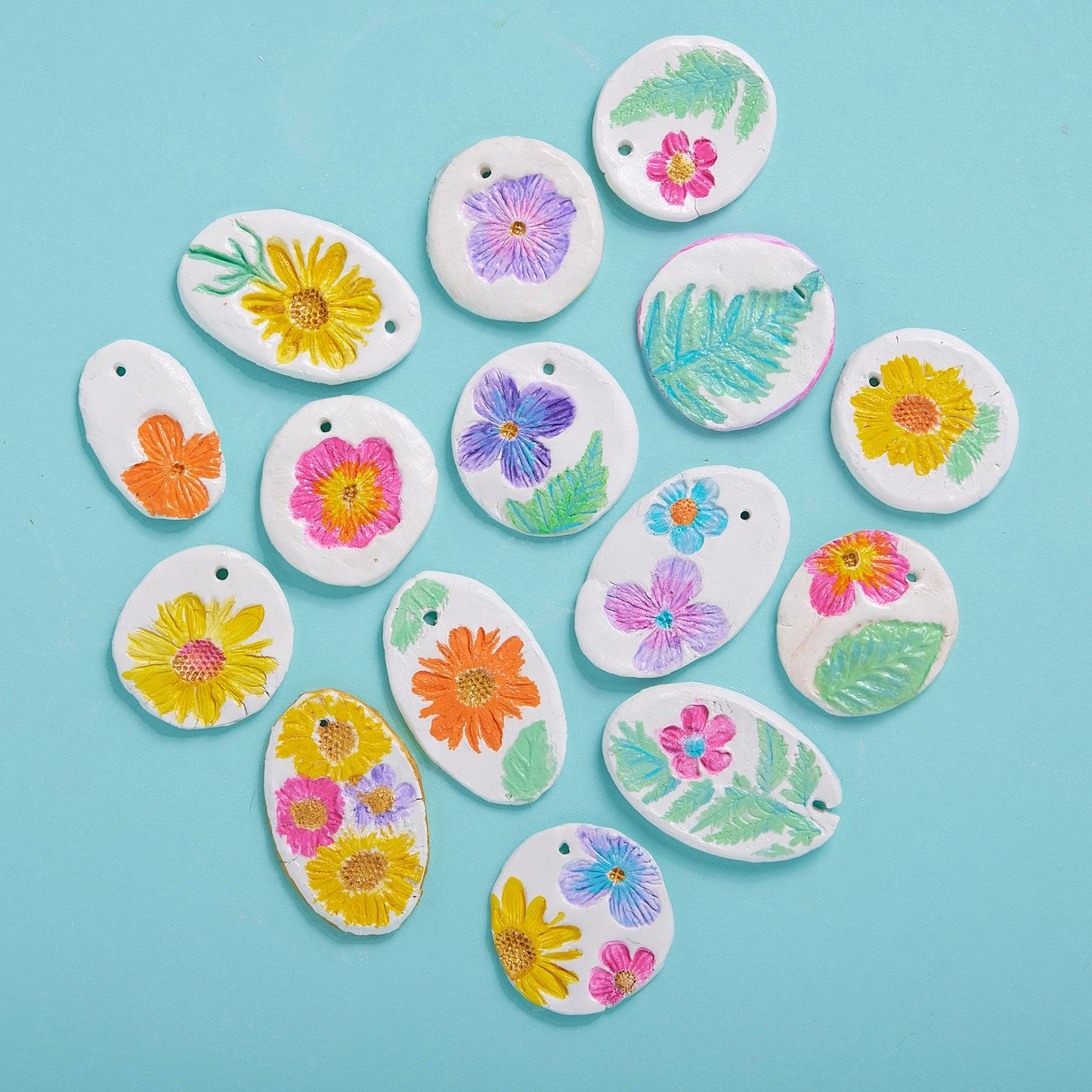 Bright Stripes Wish*Craft Flower Power Pottery