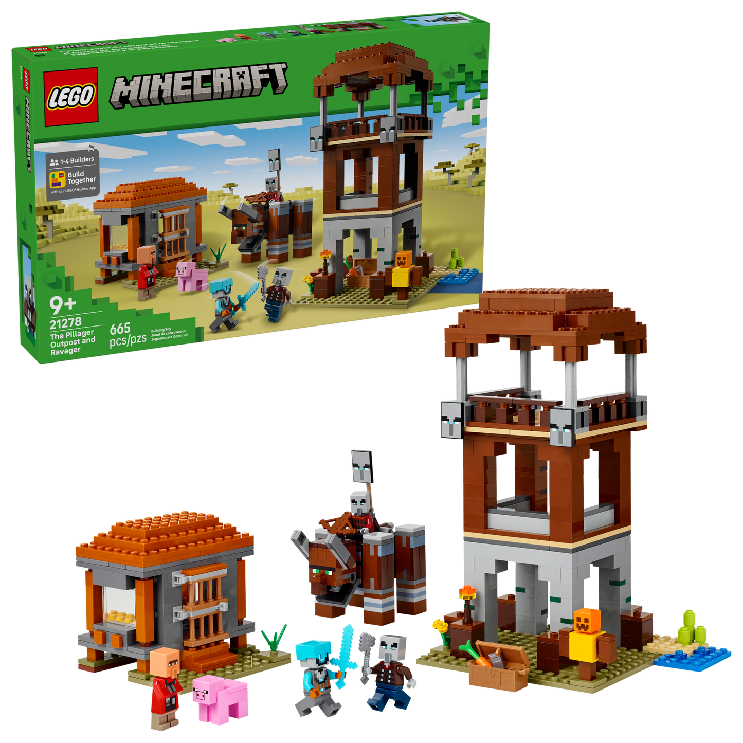 LEGO® Minecraft® 21278 The Pillager Outpost and Ravager