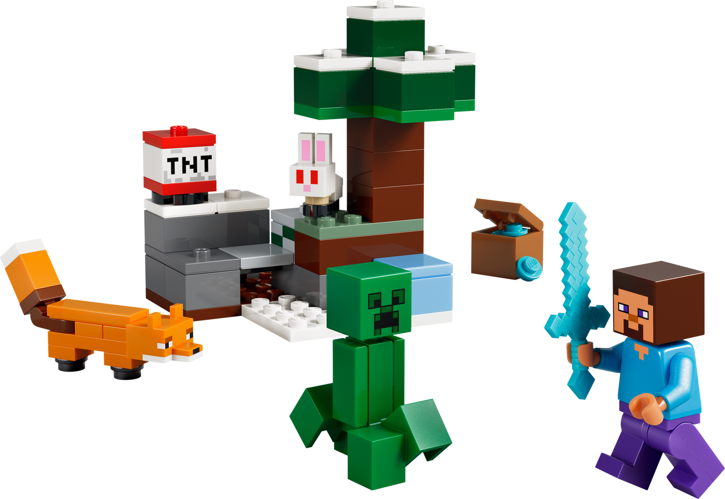 マイクラ LEGO® Minecraft® 21583 Steve's Taiga Adventure – TimbukToys