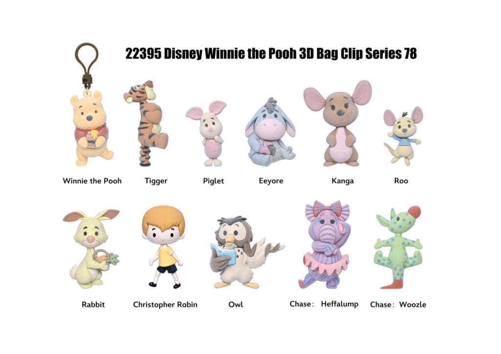 Monogram Winnie The Pooh 3D Foam Bag Clip, Series 78