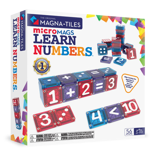 Magna-Tiles microMAGS LEARN Numbers™ 56 Piece Set