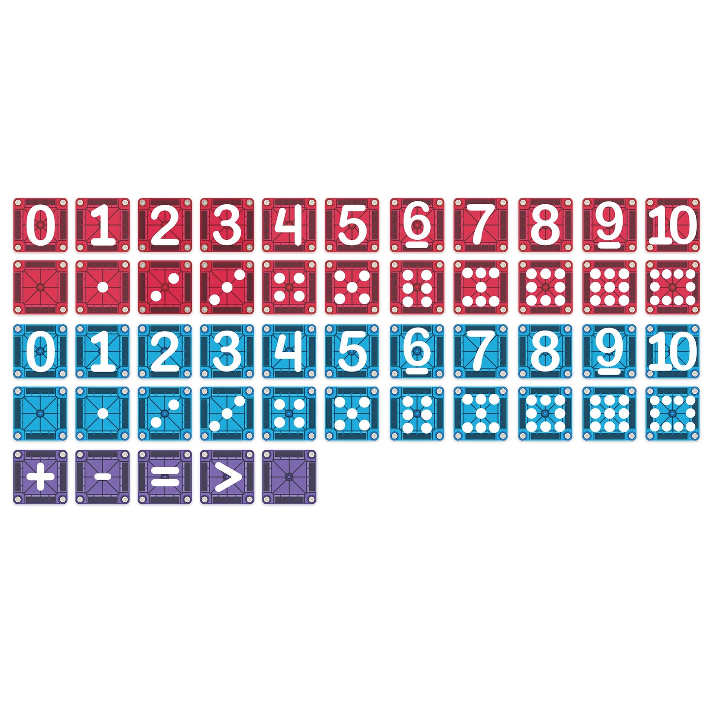 Magna-Tiles microMAGS LEARN Numbers™ 56 Piece Set
