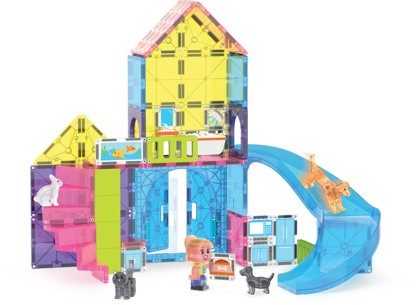 Magna-Tiles Pet Playhouse 50 Piece Set