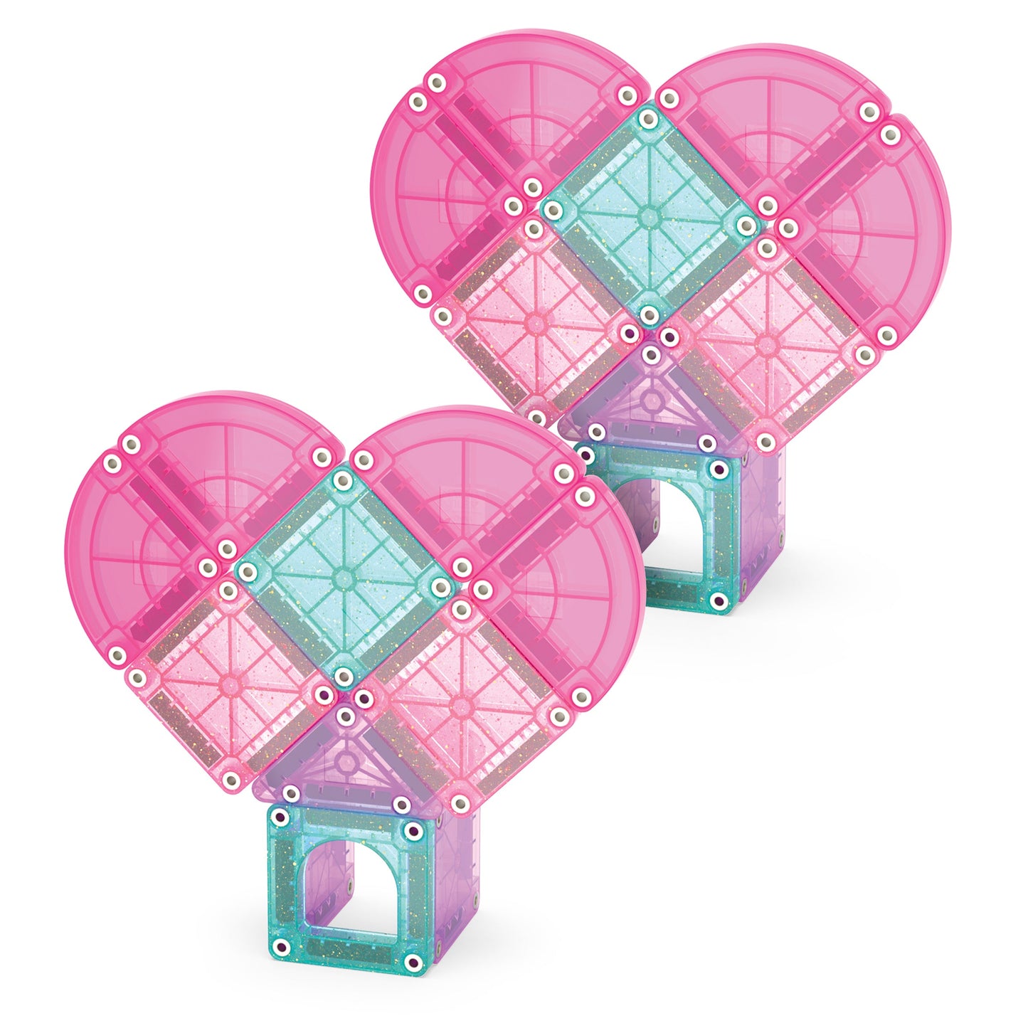 Magna-Tiles microMAGS Heart to Heart 26 Piece Travel Set