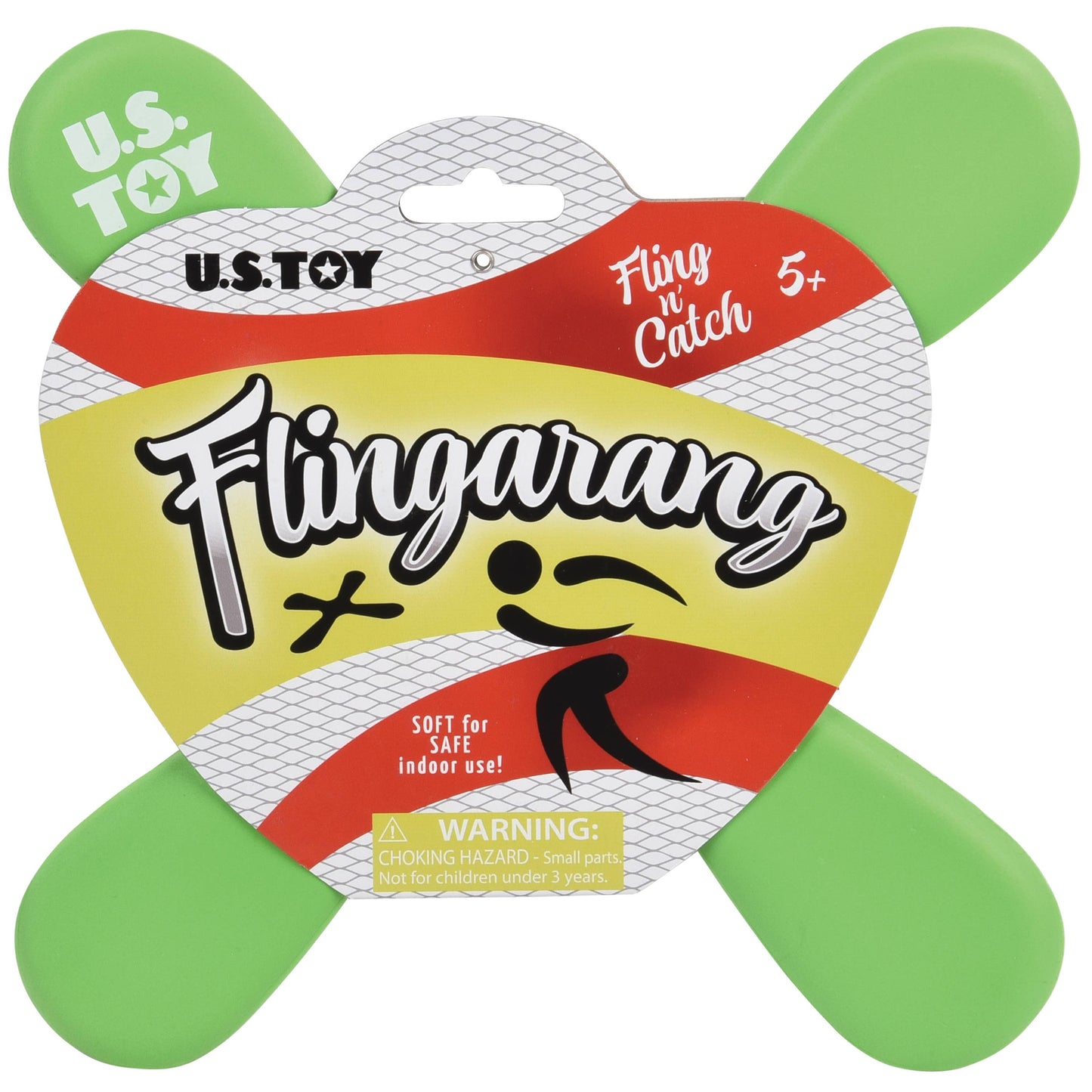 Us Toy Company Flingarang 8" Foam 4 Prong Boomerangs (Random Color Assortment 1pc)