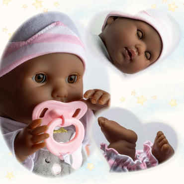 JC Toys Berenguer Boutique 15" Realistic Soft Body African American Baby Doll