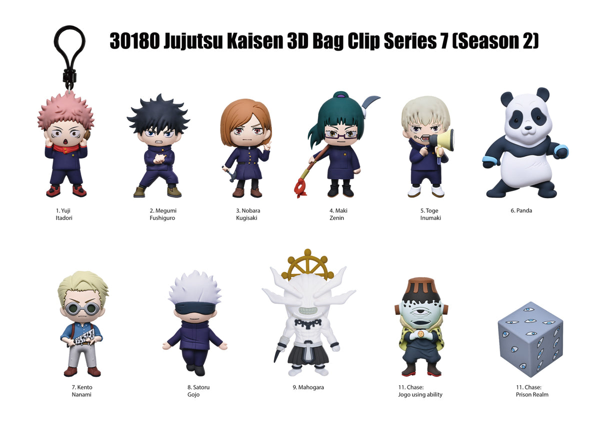 Monogram Jujutsu Kaisen (Season 2) 3D Foam Bag Clip, Series 7 Blind Bag