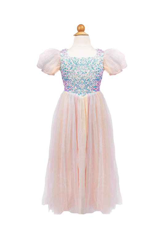 Great Pretenders Rainbow Sherbert Sparkle Dress Size 5-6