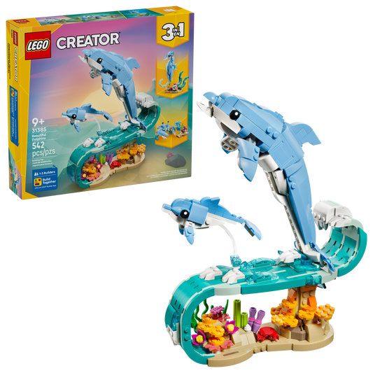 LEGO®  Creator 3-in-1 31385 Sea Animals: Beautiful Dolphins