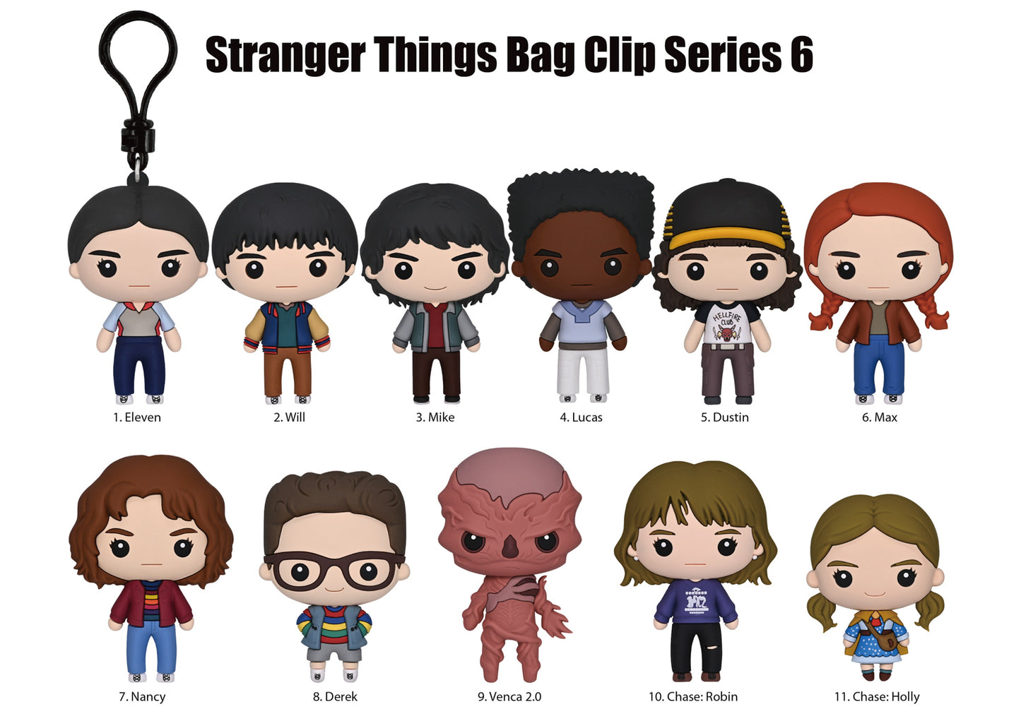 Monogram Stranger Things 3D Foam Bag Clip, Series 6 (Blind Bag)