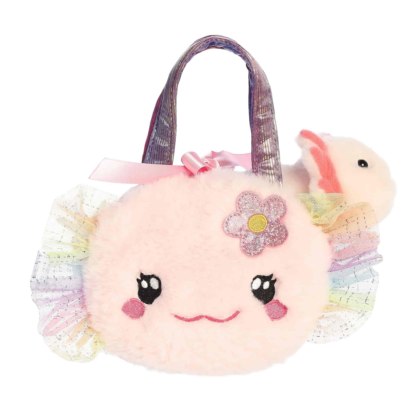 Aurora Plush® - Fancy Pals™ - Fuzzy Face™ - 8.5" Rainbow Axolotl