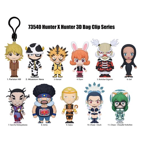 ちゃー坊HUNTER × HUNTER Monogram Hunter x Hunter Series 6 3D Foam Bag Clip – TimbukToys