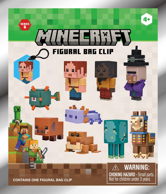Minecraft 3D Foam Bag Clip, Series 6 Blind Bag 1 Piece