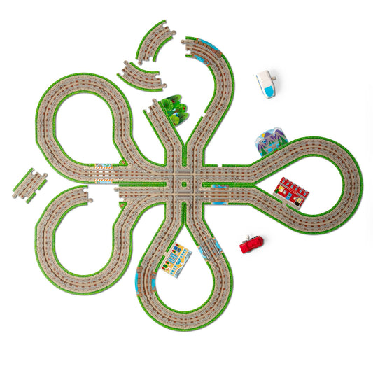 Melissa & Doug Design Your Own Railroad Floor Puzzle