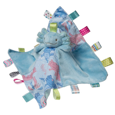 Taggies Fizzy Axolotl Character Blanket Aqua