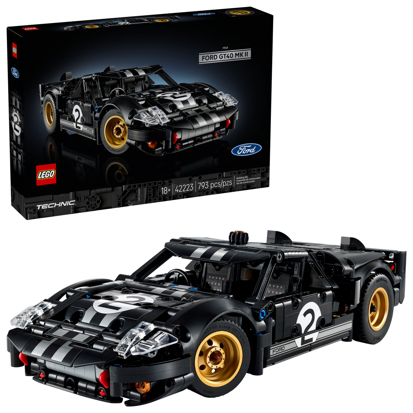LEGO® Technic™ 42223 1966 Ford GT40 MKII Race Car