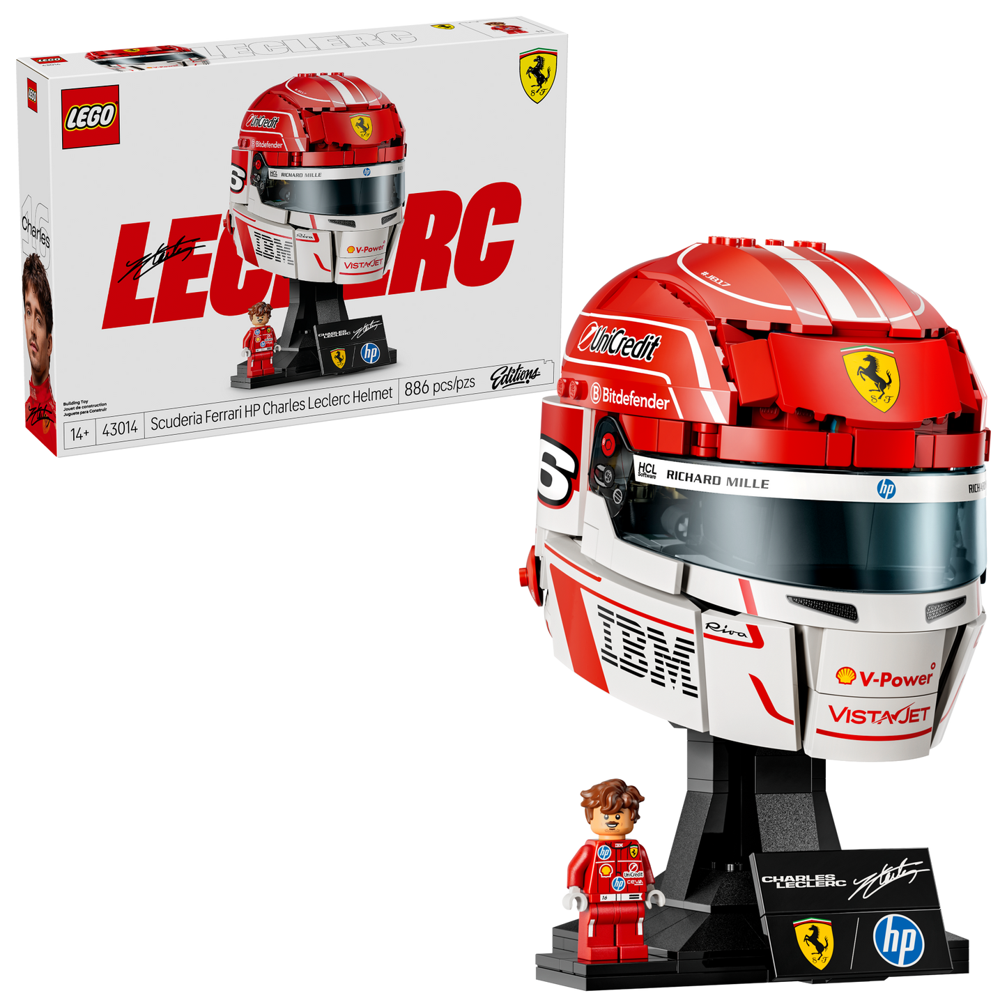 LEGO® 43014 Scuderia Ferrari HP Charles Leclerc Helmet