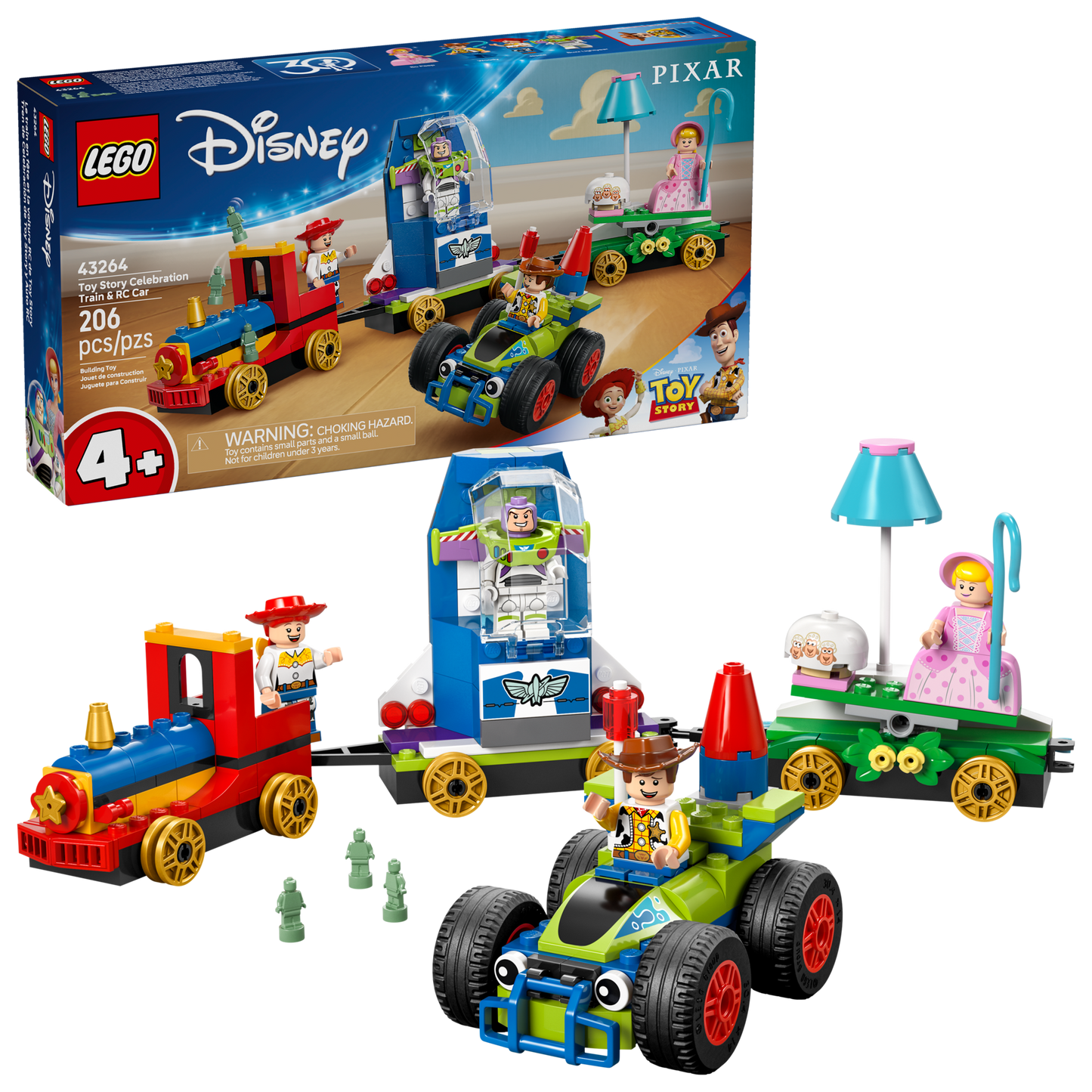 LEGO® Disney 43264 Toy Story Celebration Train & RC Car