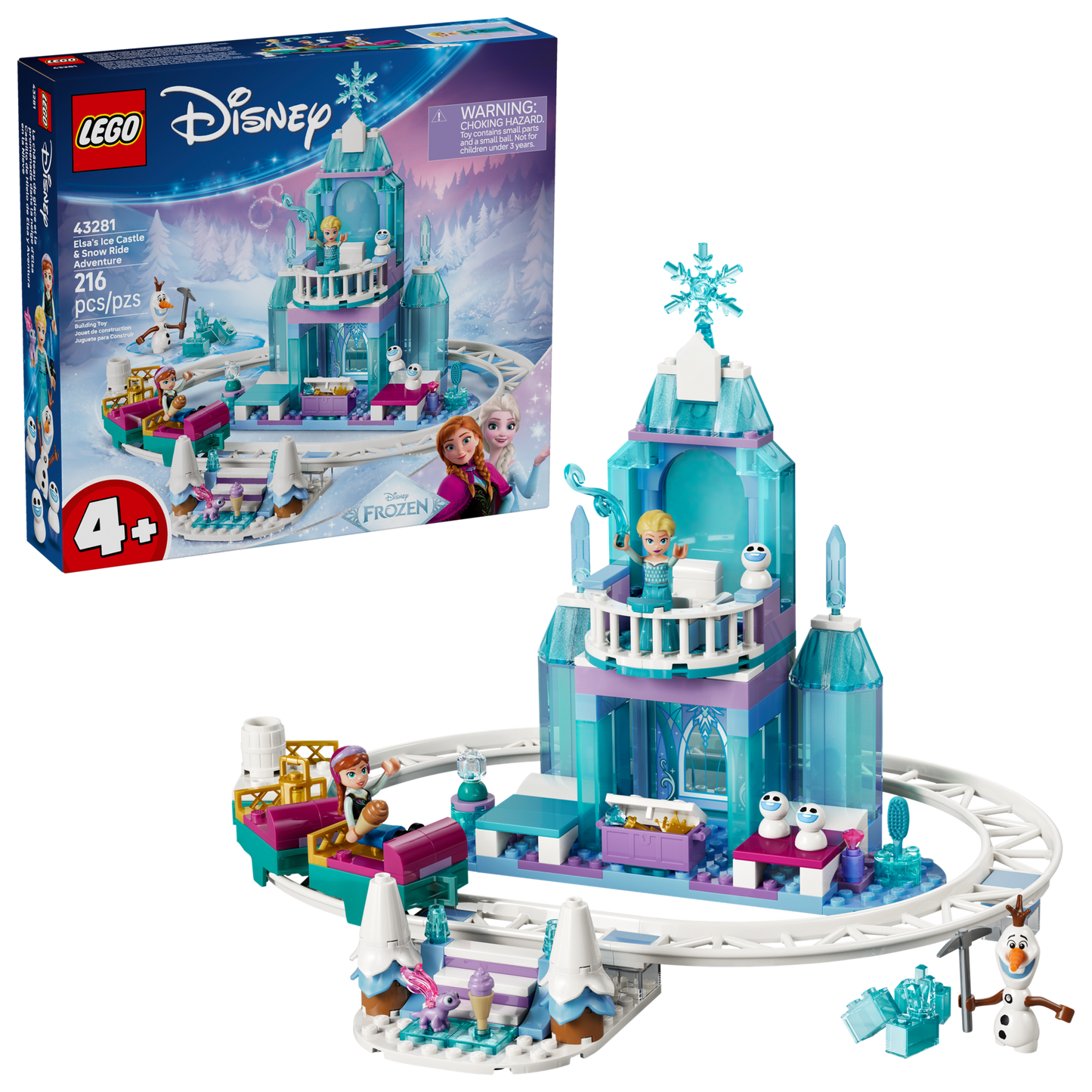 LEGO®  Disney™ 43281 Elsa's Ice Castle & Snow Ride Adventure