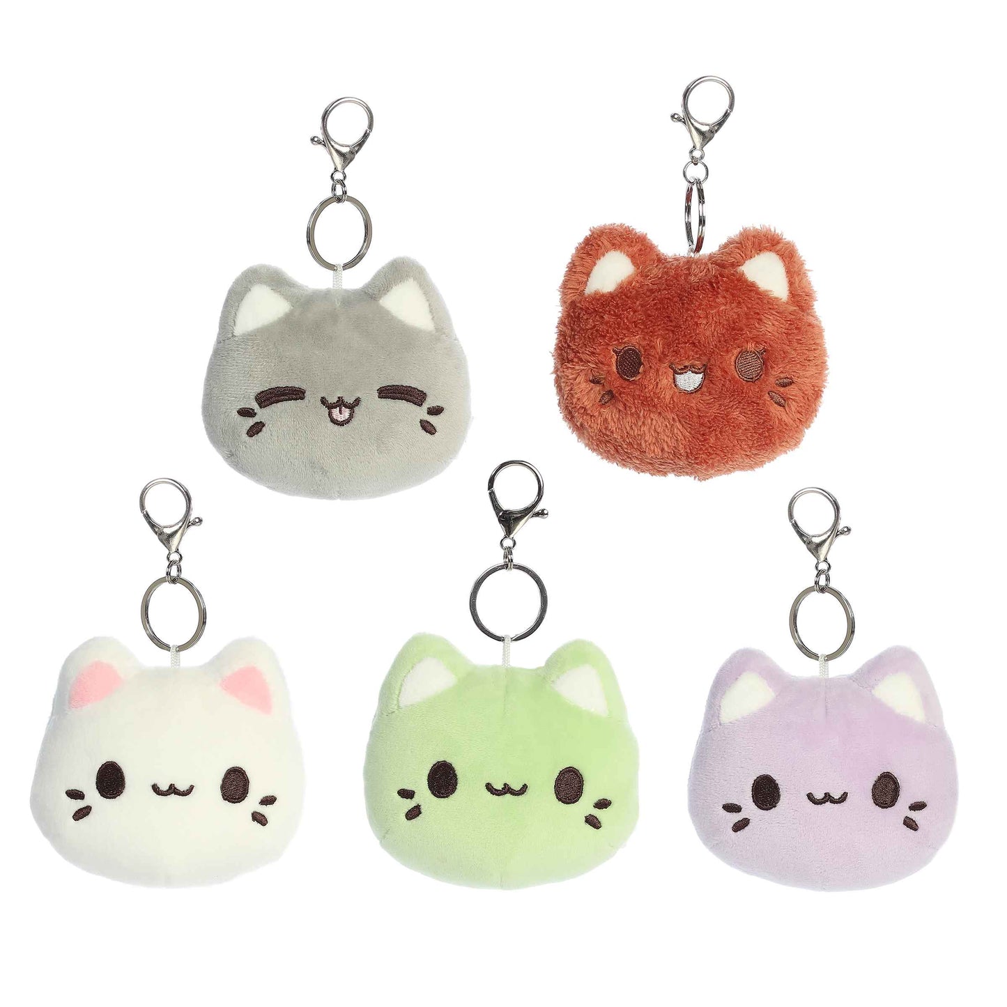 Aurora Plush® - Tasty Peach® - 4" Meowchi Face Blind Bag Clip-On (Random Assortment 1pc)