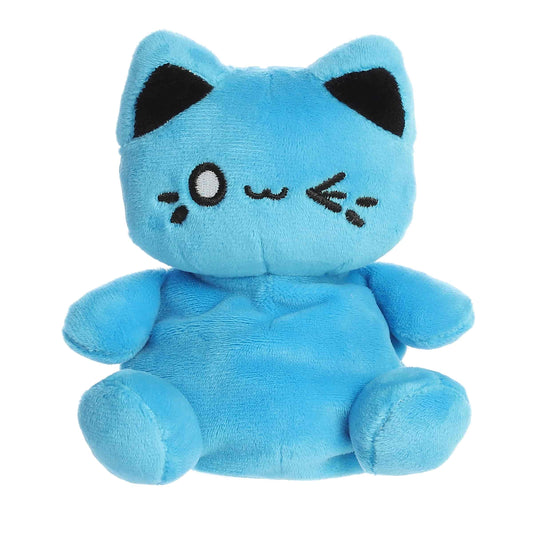 Aurora Plush® - Tasty Peach® - Palm Pals™ - 5" Electric Blue - Meowchi