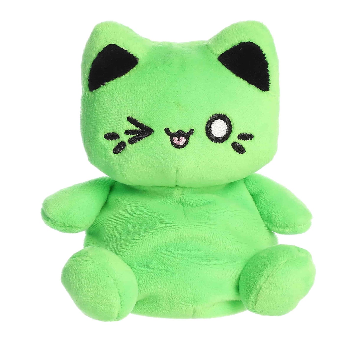 Aurora Plush® - Tasty Peach® - Palm Pals™ - 5" Toxic Green - Meowchi