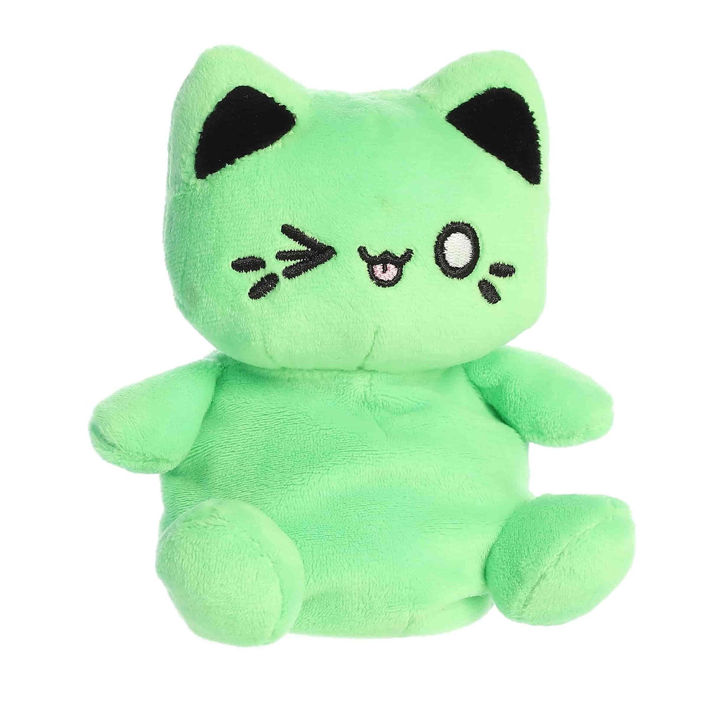 Aurora Plush® - Tasty Peach® - Palm Pals™ - 5" Toxic Green - Meowchi