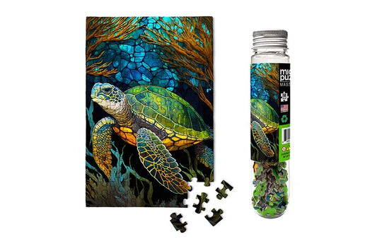 MicroPuzzles Stained Glass Sea Turtle