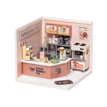 Robotime Rolife Super Creator Double Joy Bubble Tea DIY Miniature House
