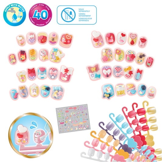Epoch Aquanails Hearts & Ribbons Nail Refill Kit