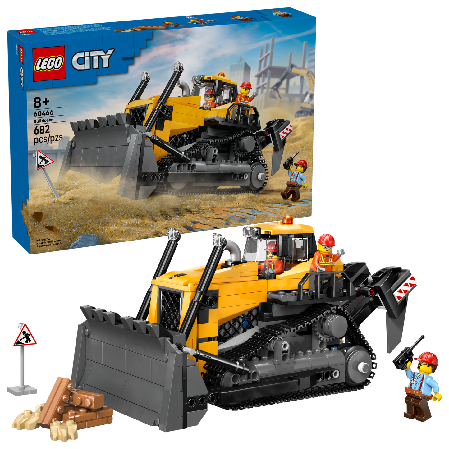 LEGO®  City 60466 Yellow Bulldozer