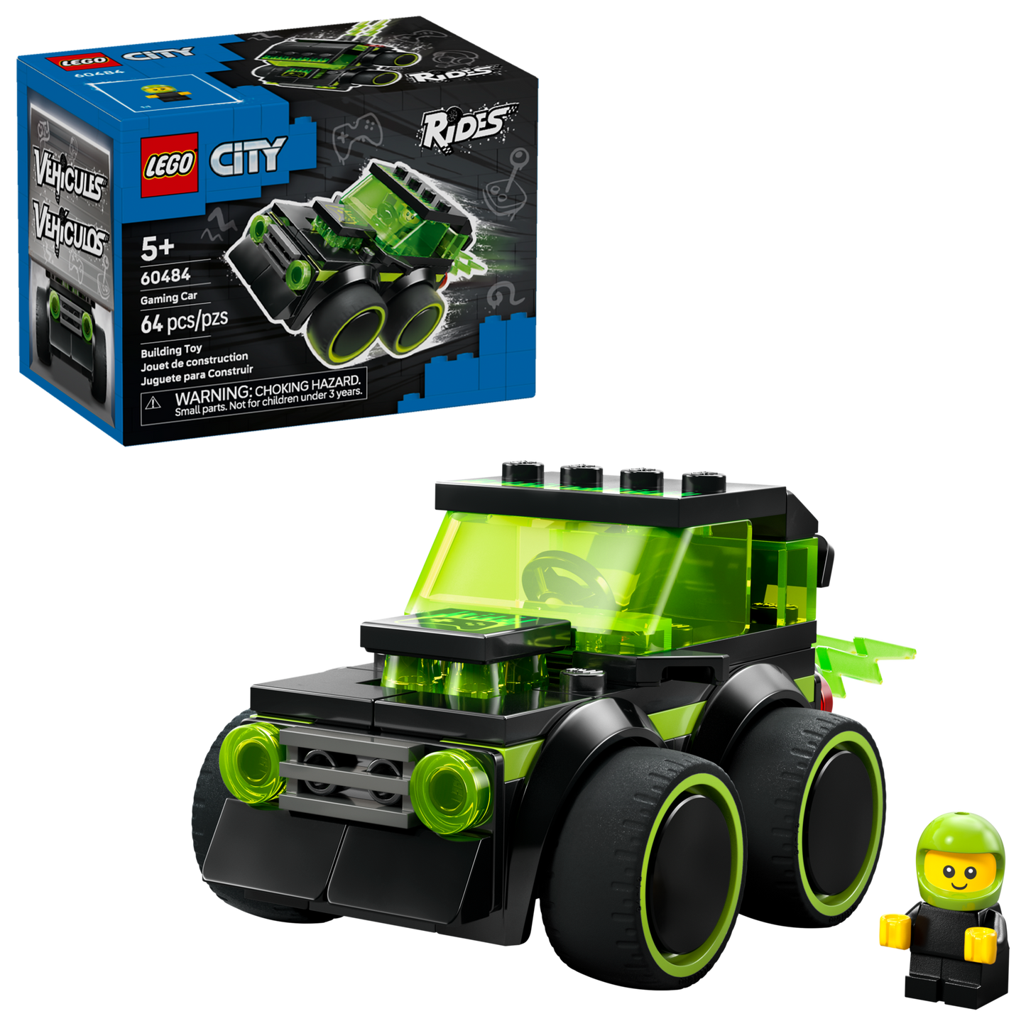 LEGO® City 60484 Rides – Gaming Race Car