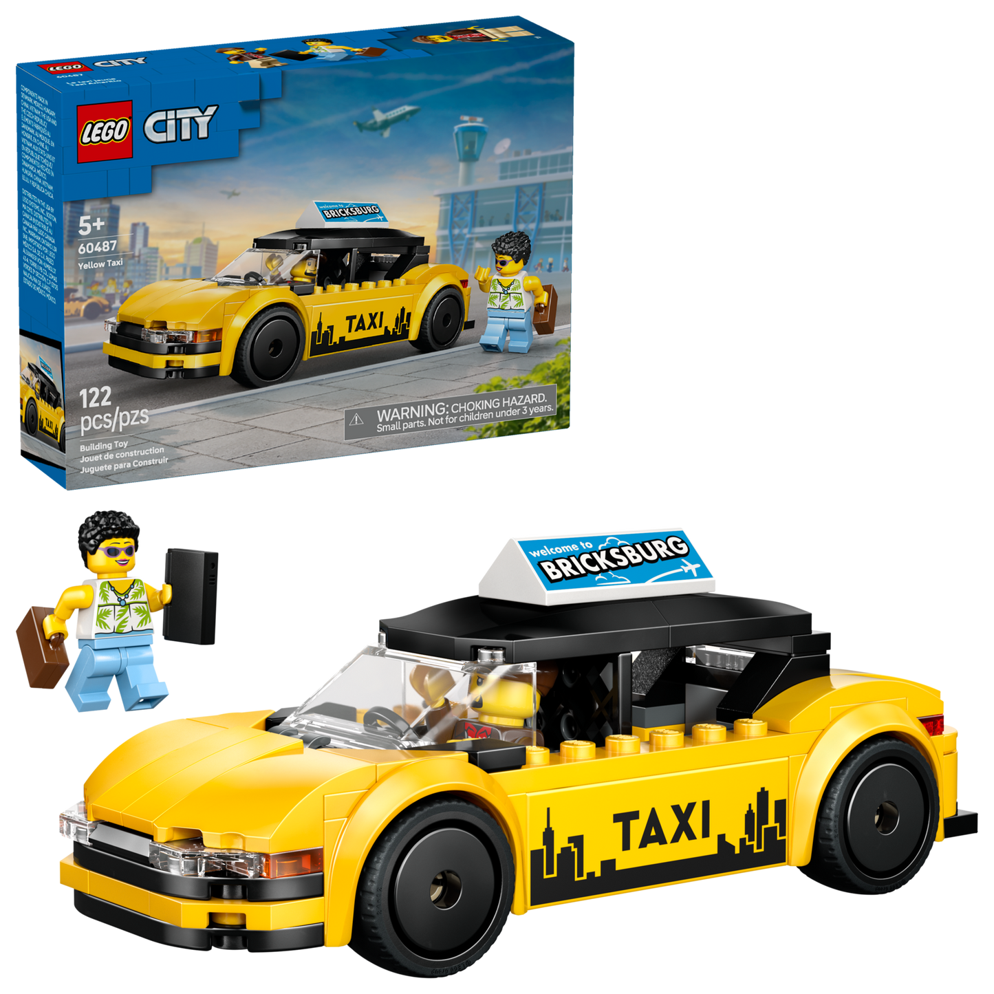 LEGO® City 60487 Yellow Taxi